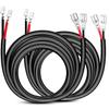 Edinstry 2PCS 16 AWG 10 Feet Wiring Harness Extension Kit Driving Fog Light Boat Lighting for LED Work Light Bar Led Pods Off Road Lights view 1