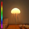Led Cute Jellyfish Night Light, Jelly Fish Lamp, RGB Gradient Cute Jellyfish Bedside Lamp Voice Control Light Rechargeable, Type-C Table Lamp Bedside Lamp with Touch Sensor Lamp for Bedroom view 4