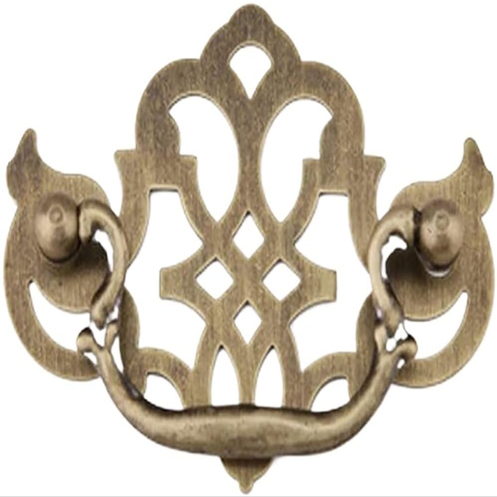 BLHSHLB Kitchen Cabinet Handles Antique Furniture Handles Vintage Pull Handles, Antique Brass Handles, Cabinet Closet Pull Wardrobe Drawer Furniture Hardware Accessories Handle 1 Pieces