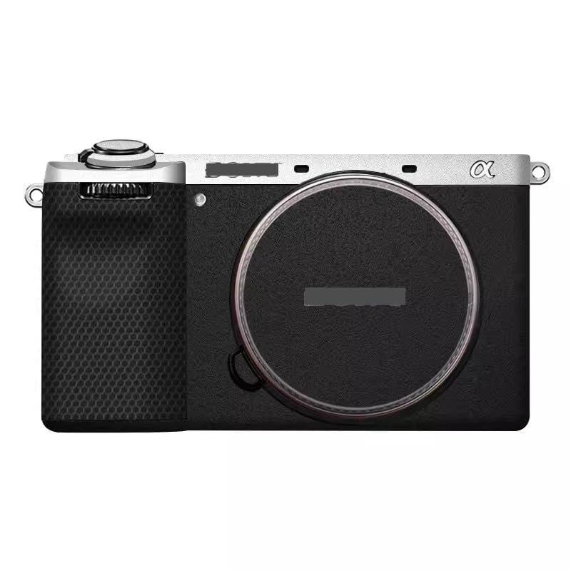 Alpha 6700 Camera Body Sticker Protective Skin Vinyl Film Decals Accessories for Sony A6700 (Silvertop+Frosted Black)