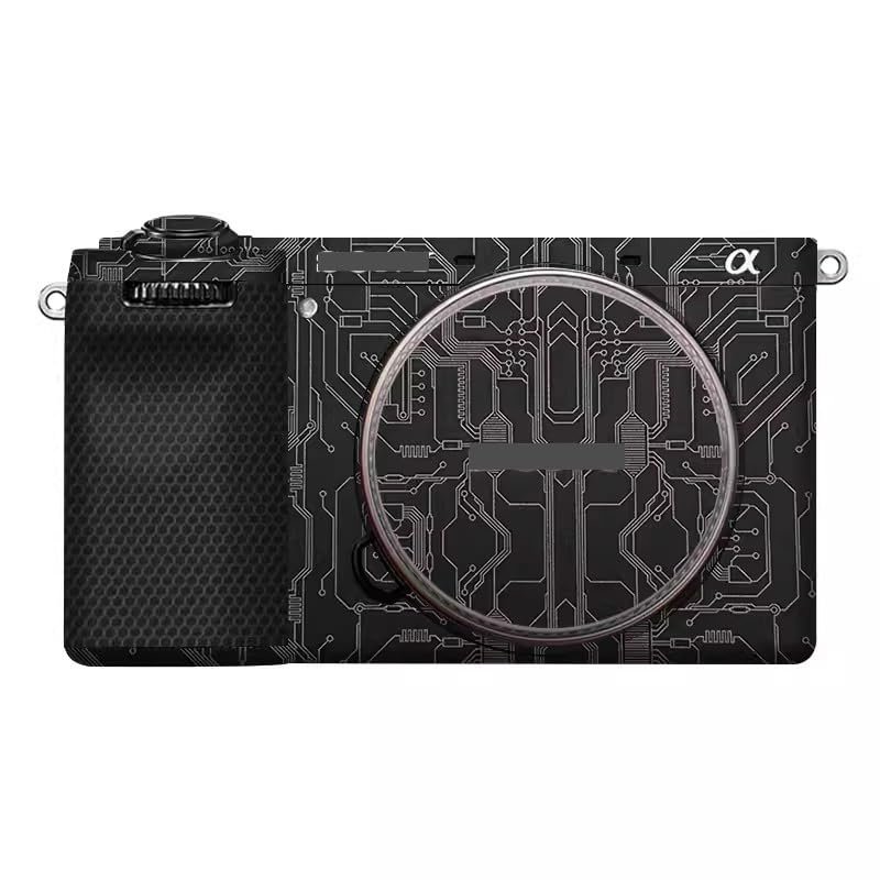 Alpha 6700 Camera Body Sticker Protective Skin Vinyl Film Decals Accessories for Sony A6700 (Circuit Titanium)