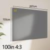 GJPXFR 4K HD Anti-Light Projector Screen, 100" 84" 72" 60" Manual Frameless Projection Screen, 4:3 Home Theater Movie Screen, Wrinkle Free(4:3(100inch)) view 2