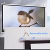 HJXGQJM White HD Pull Down Projector Screen, 40", 50", 60", 72" Portable Projector Screen, 16:9 HD Foldable Projector Screens Pull Down, for Home Theater Cinema Indoor Outdoor(16:9,40") view 3
