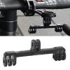 Camera Dual Head Support Frame, Alloy Dual Mount Flash Bracket for Camera Action Head, Outdoor Adventure with Camera Double Ended Bracket Aluminium Holder, Lightweight view 4