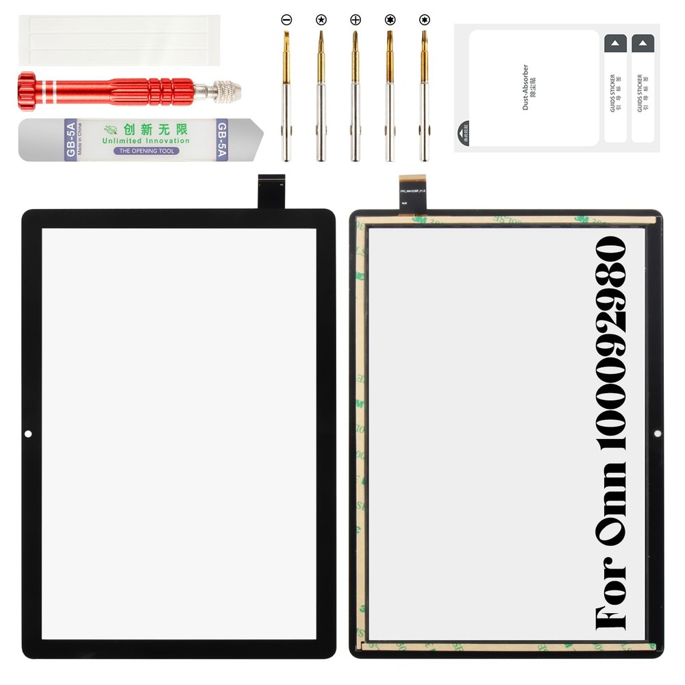 for Onn 100092980 Screen Replacement for Onn 100092980 Digitizer for Onn FPC-WM1036P-V1.0 Touch Screen Repair Kits Black 10.1" (Without LCD)