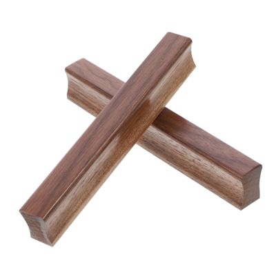 TOBBOMEY 2pcs Modern Solid Wood Drawer Handles Walnut Cabinet Pulls for Easy Installation Furniture Wardrobes Dressers and Cupboards Sturdy Lightweight Smooth Finish