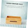 TOBBOMEY 2pcs Modern Solid Wood Drawer Handles Walnut Cabinet Pulls for Easy Installation Furniture Wardrobes Dressers and Cupboards Sturdy Lightweight Smooth Finish view 2