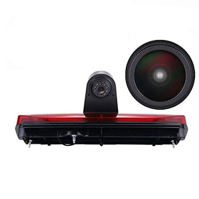 18mm HD Car Third Roof Top Mount Brake Light 3 Rear View Camera Parking Safety Assistant System, Night Vision Waterproof for Ford Transit Connect 2014-2017 Stop lamp Transporter Business MPV SUV Bus