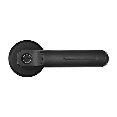 HIONJIN Fingerprint with 2 Keys Lock for Indoor Smart Keyless Security Entry Home Office Door Handle Smart Lock(E)