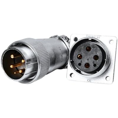 1PC aviation plug socket WS32-4-6-8-10-11-12P13 pin 19 core TQ/KZ (WS32-19 Core (male))