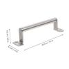 TOBBOMEY Stainless Steel Pull Handles for Cabinets Dressers and Wardrobes Easy to Install Furniture Handles Pre-drilled Modern Design for Kitchen Bedroom and More view 2