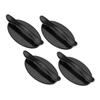 TOBBOMEY 4pcs Self-Stick Adhesive Cabinet Pull Handles Easy to Install Knobs for Dresser Closet and Cupboard Strong Bonding Elegant Design view 1