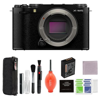 Fujifilm X-M5 Mirrorless Camera (Black) Bundle with Additional Accessories