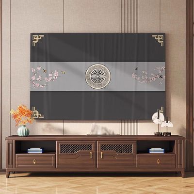 TV Cover,TV Protector Cover Indoor LED LCD Display Protective Cover Furniture Cover Cloth Bedroom Wall-Mounted Curved Screen TV Dust Cover(Size:80IN(W190xH110CM),Color:B)
