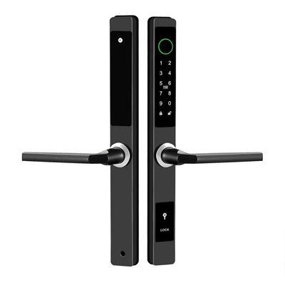 HIONJIN Remote Control Waterproof Smart Fingerprint Password Lock for Outdoor Push Pull Sliding Door(D)
