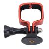 Akozon Action Camera Frame Mount Housing Case Replacement Stable Scratch Aluminum Alloy Universal Frame Holder Mount 3 (Red) view 2