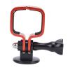 Akozon Action Camera Frame Mount Housing Case Replacement Stable Scratch Aluminum Alloy Universal Frame Holder Mount 3 (Red) view 4