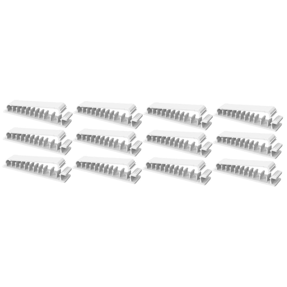 Gadpiparty 12pcs Appliance Cord Organizer Stick Desk Cable Holder Adhesive Cable Clips Cord Organizer