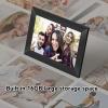 10 Inch Digital Picture Frame, Widescreen Electronic Picture Frame Support Music Video, Share Photos Instantly with Frameo App, 16GB Memory Wall Mountable Design (US Plug) view 3