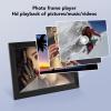 10 Inch Digital Picture Frame, Widescreen Electronic Picture Frame Support Music Video, Share Photos Instantly with Frameo App, 16GB Memory Wall Mountable Design (US Plug) view 4