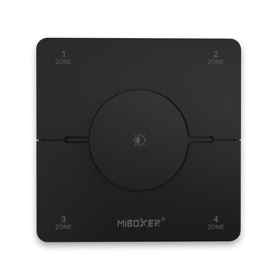 Miboxer K0S 4 Zone CCT Rotating Panel Remote, Brightness and Color Temperature Adjustable (Black)