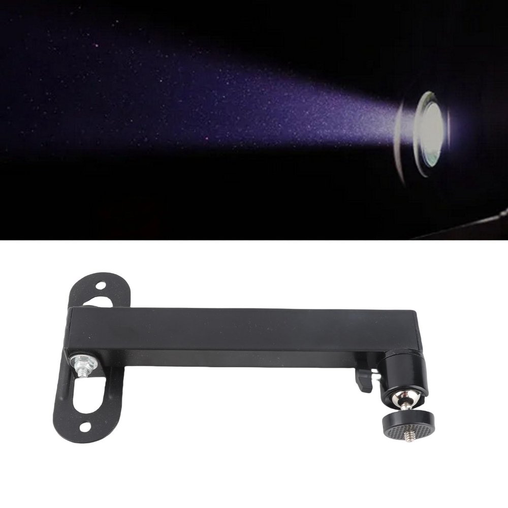 Acouto Foldable Projector Wall Mount, 360 Rotation, High Strength Steel, Universal 1/4 Interface, Collapsible Design for Projector and Camera, Large Bearing Capacity, Wall Area,