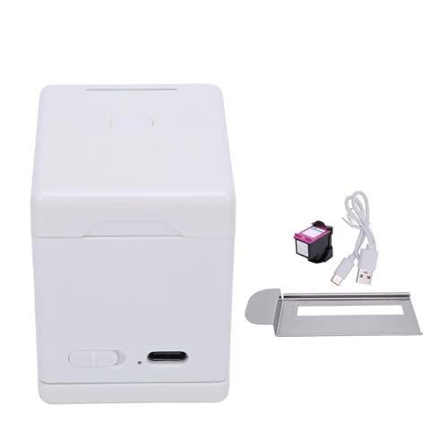 Marhynchus Portable Mini Handheld Food Print Pen Food Grade Inkjet Printer for Drinks Cakes Coffee and Desserts Curved Printing Easy to Use Efficient Work