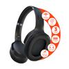 HyperGear Black Wireless Headphones - Over Ear Bluetooth Headphones, Over the Ear Noise Cancelling Gym Head Phones Women & Men Wireless Bluetooth Workout Flip Earcups In for Solo, Out for Stereo Music view 1