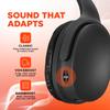 HyperGear Black Wireless Headphones - Over Ear Bluetooth Headphones, Over the Ear Noise Cancelling Gym Head Phones Women & Men Wireless Bluetooth Workout Flip Earcups In for Solo, Out for Stereo Music view 4
