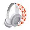 HyperGear White Wireless Headphones - Over Ear Bluetooth Headphones, Over the Ear Noise Cancelling Gym Head Phones Women & Men Wireless Bluetooth Workout Flip Earcups In for Solo, Out for Stereo Music view 1