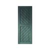 Homacer 26 in. x 80 in. Slanted Stripe Design 004 Royal Pine Finished & Unassembled Pine Wood Barn Door (Interior Use Only) view 1