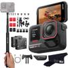 Insta360 Ace Pro 2 Motorcycle Bundle- 8K Waterproof Action Camera Co-Engineered with Leica, Flagship 1/1.3" Sensor, 8K30, 2.5" Flip Screen|Includes Motorcycle Bundle, Invisible Selfie Stick view 1