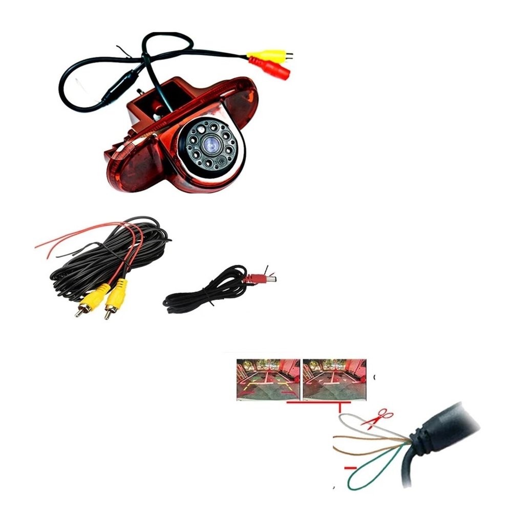 1920 * 1080P AHD car Brake Light Rear reverse camera Compatible for Renault Trafic Combo/Vauxhall Vivaro Nissan Primastar FIAT Talento Van(AHD 1080P-CVBS 720P)