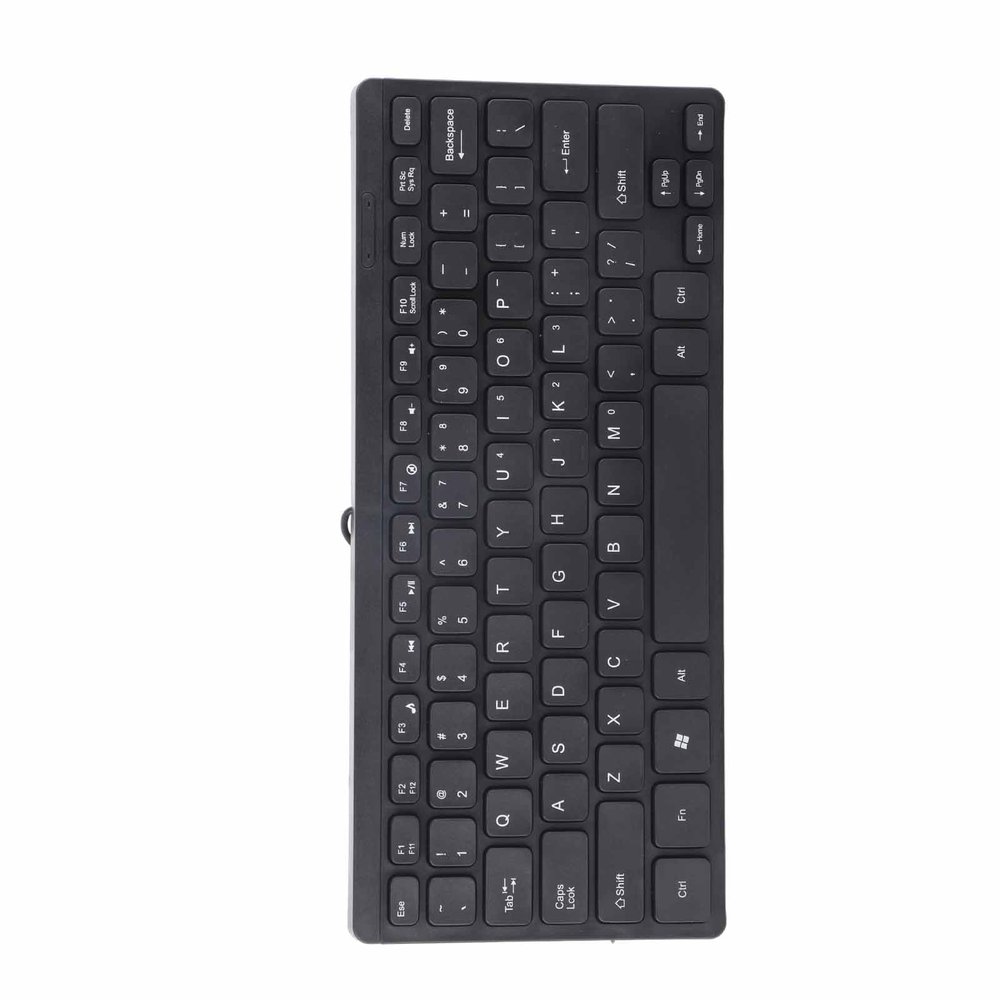 Naroote Mini USB Keyboard, Laptop Keyboard Mini Keyboard USB Wired Multimedia Kaypad Small Wired Keyboard Portable Laptop Accessories K1000