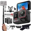 Insta360 Ace Pro 2 Snow Bundle- 8K Waterproof Action Camera Co-Engineered with Leica, Flagship 1/1.3" Sensor, 8K30, 2.5" Flip Screen|Includes Snow Bundle, Invisible Selfie Stick view 1