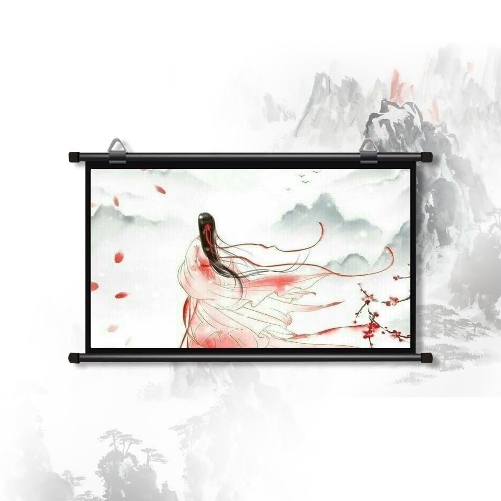 30" 40" 50" 60" 72" Anti-Crease Projector Screen, Indoor Outdoor HD Movie Screen, Wall Mounted Projection Screen for Home Party Office(30 Inch 4:3)