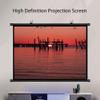 30" 40" 50" 60" 72" Anti-Crease Projector Screen, Indoor Outdoor HD Movie Screen, Wall Mounted Projection Screen for Home Party Office(30 Inch 4:3) view 3