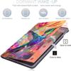 Case for Samsung Galaxy Tab A8 10.5 Inch 2022 Model (SM-X200/X205/X207), Galaxy Tab A8 10.5 inch Tablet Cover, Slim Folding Stand Cover with Auto Wake/Sleep Colorful Hummingbird view 3