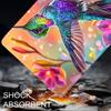 Case for Samsung Galaxy Tab A8 10.5 Inch 2022 Model (SM-X200/X205/X207), Galaxy Tab A8 10.5 inch Tablet Cover, Slim Folding Stand Cover with Auto Wake/Sleep Colorful Hummingbird view 4