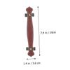 TOBBOMEY 4pcs Pu Leather Handle Cabinet Pulls Dresser Knobs Soft Flexible for Decor view 2