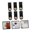 ARTIBETTER 6pcs Pu Leather Cabinet Pull Handles Soft and Comfortable Dresser Knobs for Easy Drawer Access Black Furniture Hardware Simple Installation for Door Thicknesses view 3