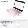 HP 14" Flagship Laptop | Holiday Limited Edition with Microsoft 365 | Bluetooth Earphones | 4-Core Intel CPU | 16GB RAM | 512GB External Drive & 64GB onboard14" HD Display | Win 11 | Pink view 3
