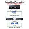 BAISULI Business Ethernet switches 2.5GbE Managed Switch 5 Port 2500Mbps Network 10G SFP+ Slot Uplink W+e+b Managed Link Aggregation Hub Internet Splitter(U.S Adapter) view 2
