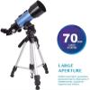 Ultra Hd, Phone Adapter for to Explore Moon Space,Telescope, 70Mm Aperture 400Mm Astronomical Refracting Telescope for Beginners Travel Telescope with Carry Bag Double The Comfort view 4