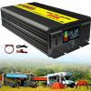 4000W 5000W 6000W 7000W 8000W 9000W Pure Sine Wave Power Inverter 12V/24V/48V/60V/72V DC to 110V 120V 220V 230V Converter for Family Car with AC Power Outlets for Motorhomes,Truck,Boat,Camping(5000W,2 view 1