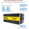 4000W 5000W 6000W 7000W 8000W 9000W Pure Sine Wave Power Inverter 12V/24V/48V/60V/72V DC to 110V 120V 220V 230V Converter for Family Car with AC Power Outlets for Motorhomes,Truck,Boat,Camping(5000W,2 view 2