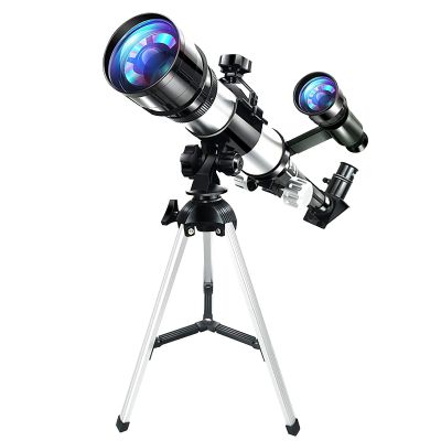 Ultra Hd, Telescope 70mm Professional HD Astronomical Refractor Telescope with Adjustable Tripod for for Moon, Planets and Stargazing,Telescope for Beginners and Adult Double The Comfort