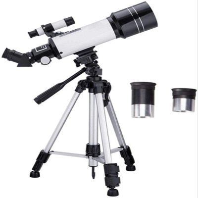 Ultra Hd, Telescope 400/70mm Astronomical Telescope Refractor Telescope with Adjustable Tripod & Smartphone Adapter, HD Portable Telescope for Beginners Double The Comfort