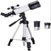 Ultra Hd, Telescope 400/70mm Astronomical Telescope Refractor Telescope with Adjustable Tripod & Smartphone Adapter, HD Portable Telescope for Beginners Double The Comfort view 1