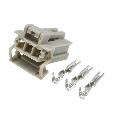 1 Set 3 Pin Male Female Grey Waterprof Auto Connector Reversing Lamp p/Lug Fit Compatible Car 6098-0242 6098-0241(Female)